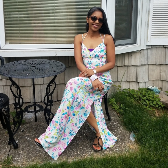 Beautiful long strap Silk dress NWOT - Picture 13 of 14